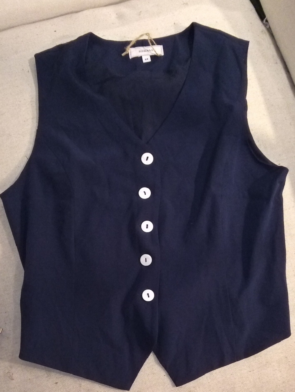 Navy Vest - Picture 1 of 3